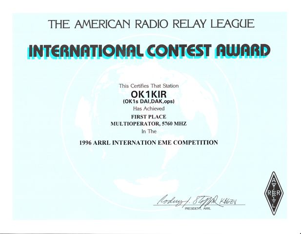 1996 ARRL EME