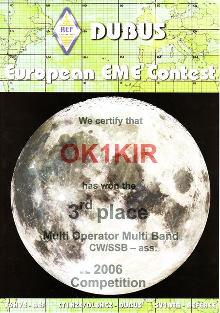 2006 multi band European EME Contest