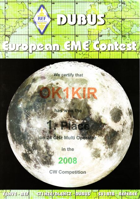 2008 24 GHz European EME Contest