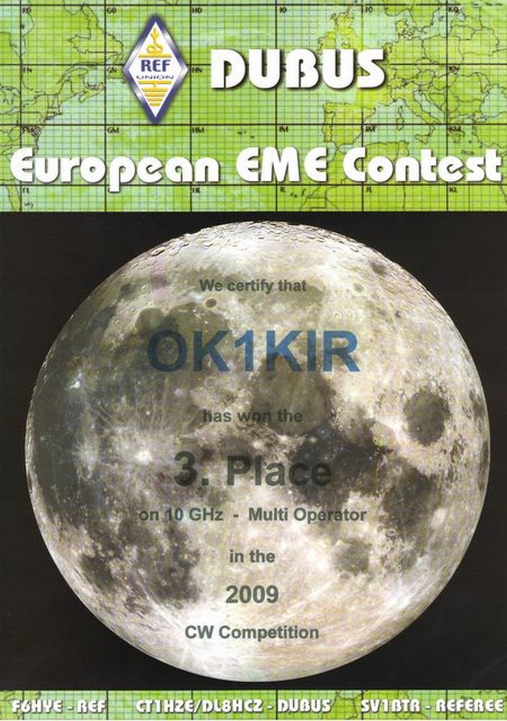 2009 10 GHz European EME Contest