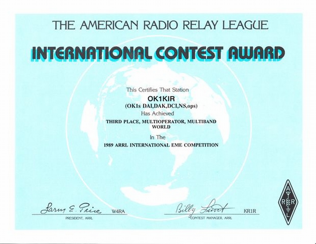 1989 ARRL EME